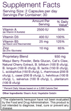 BHIP Purple Caps Xtreme Supplement Facts